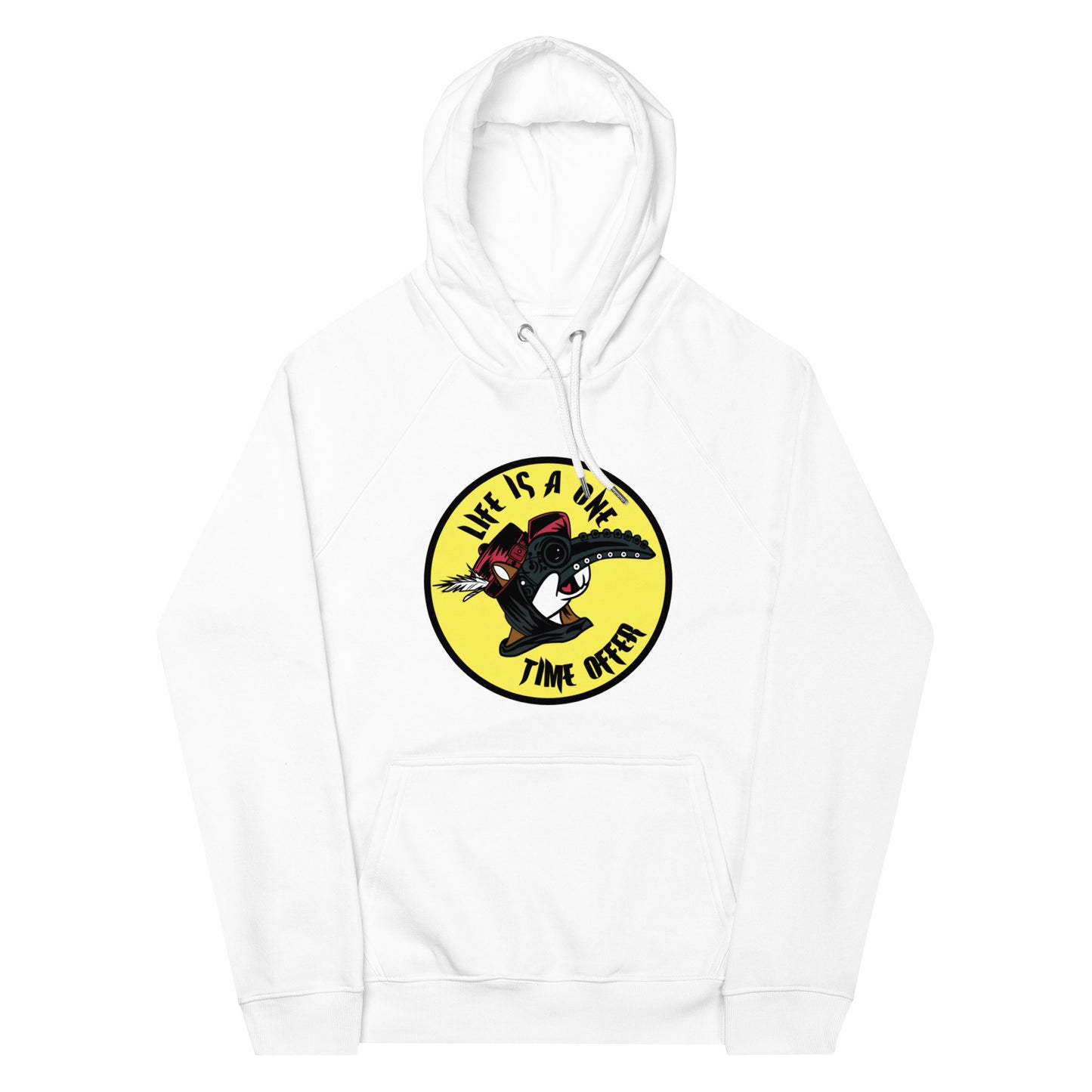 Unisex eco raglan hoodie