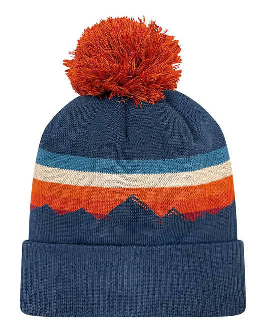 Alpenglow & Navy Beanie