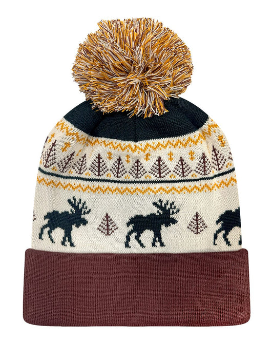 Brown Moose Beanie