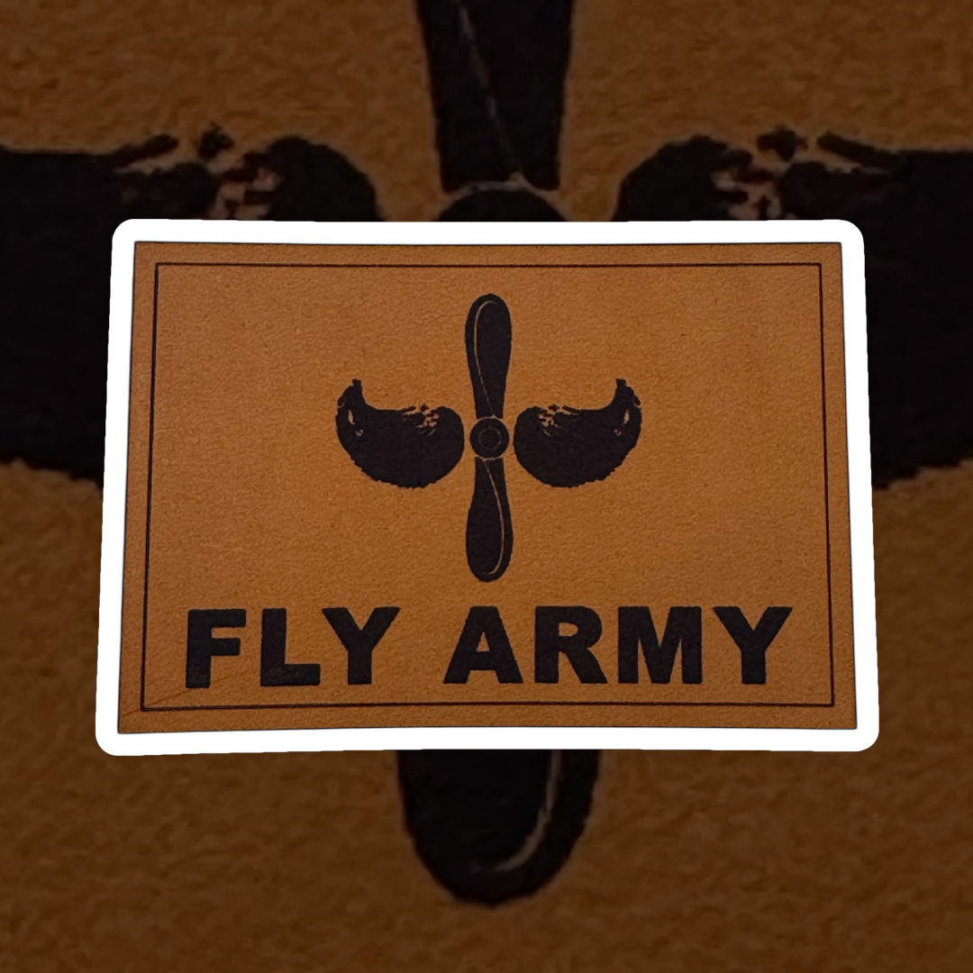 "FLY ARMY" Mustache