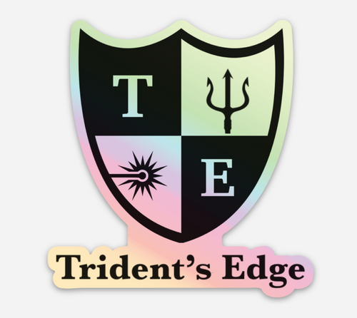 Trident's Edge Holographic Sticker