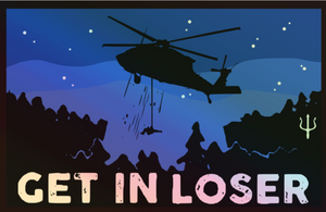 "Get In Loser" Sticker