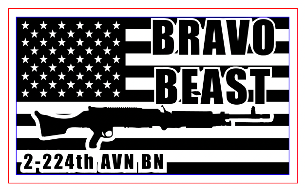 2-224th AVN BN Flags