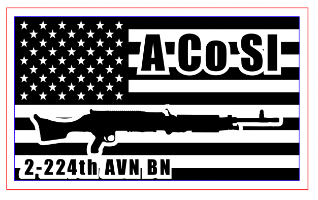 2-224th AVN BN Flags