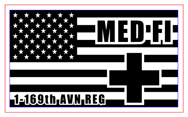 1-169th AVN REG Flags