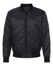 Load image into Gallery viewer, Weatherproof Quilted Packable Bomber - Black