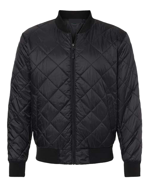 Weatherproof Quilted Packable Bomber - Black
